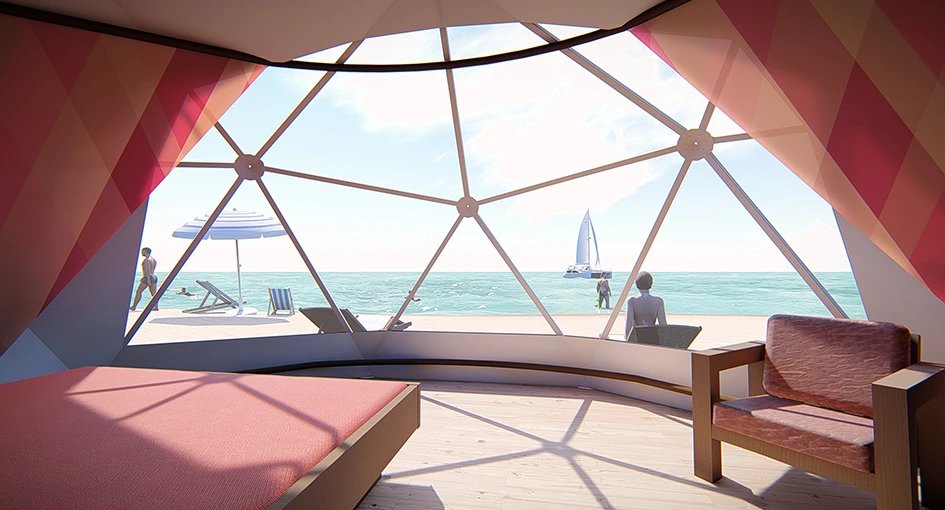 Geodome for Glamping Park Fullerdome