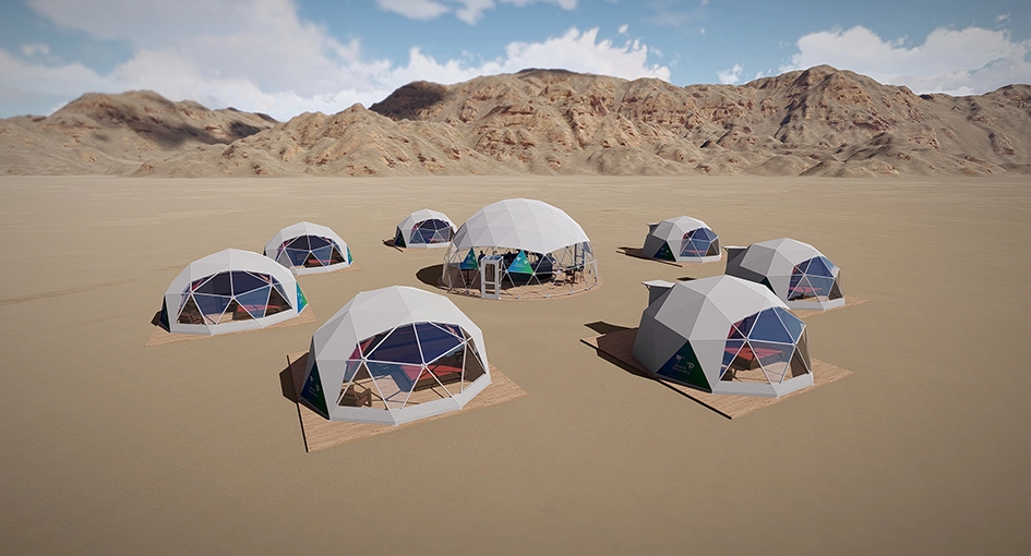 Geodome for Glamping Park Fullerdome