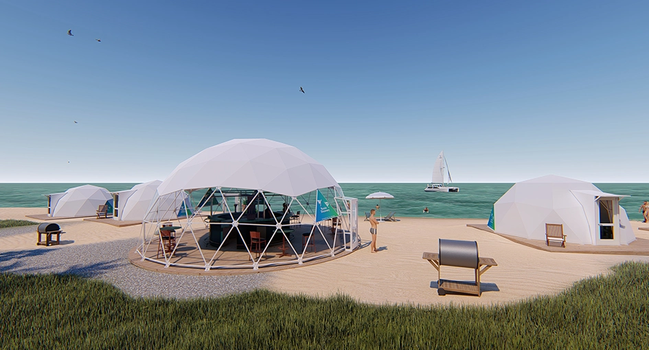 Geodome for Glamping Park Fullerdome